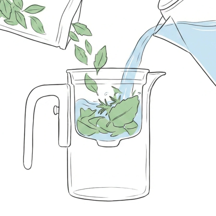 Tee & Wasser einfüllen