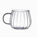 Linierte Glastasse