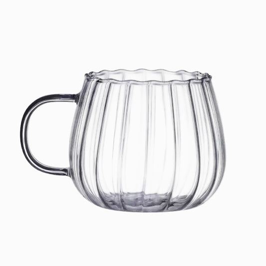 Linierte Glastasse