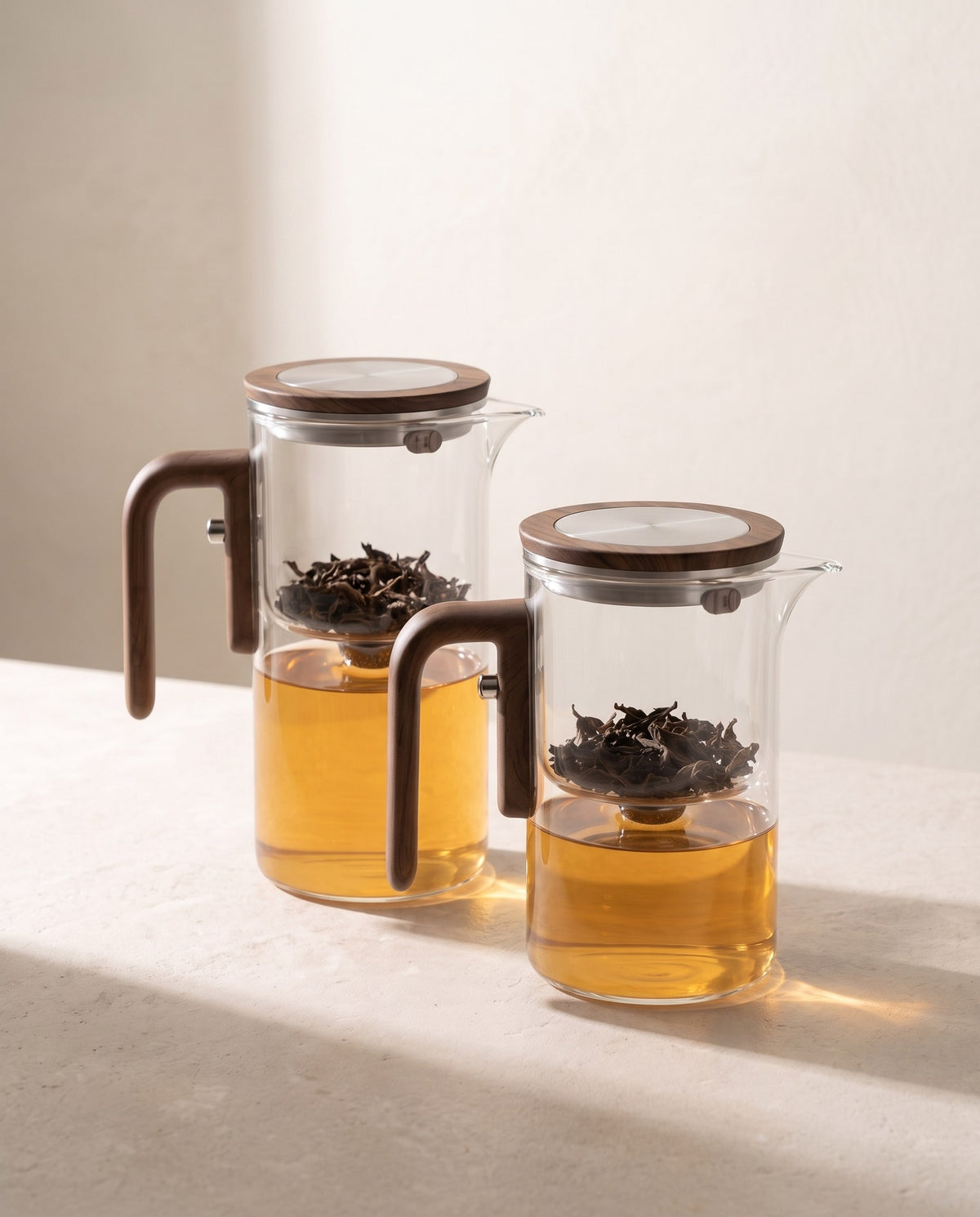 Beide Grössen der Teekanne: 900 ml und 500 ml