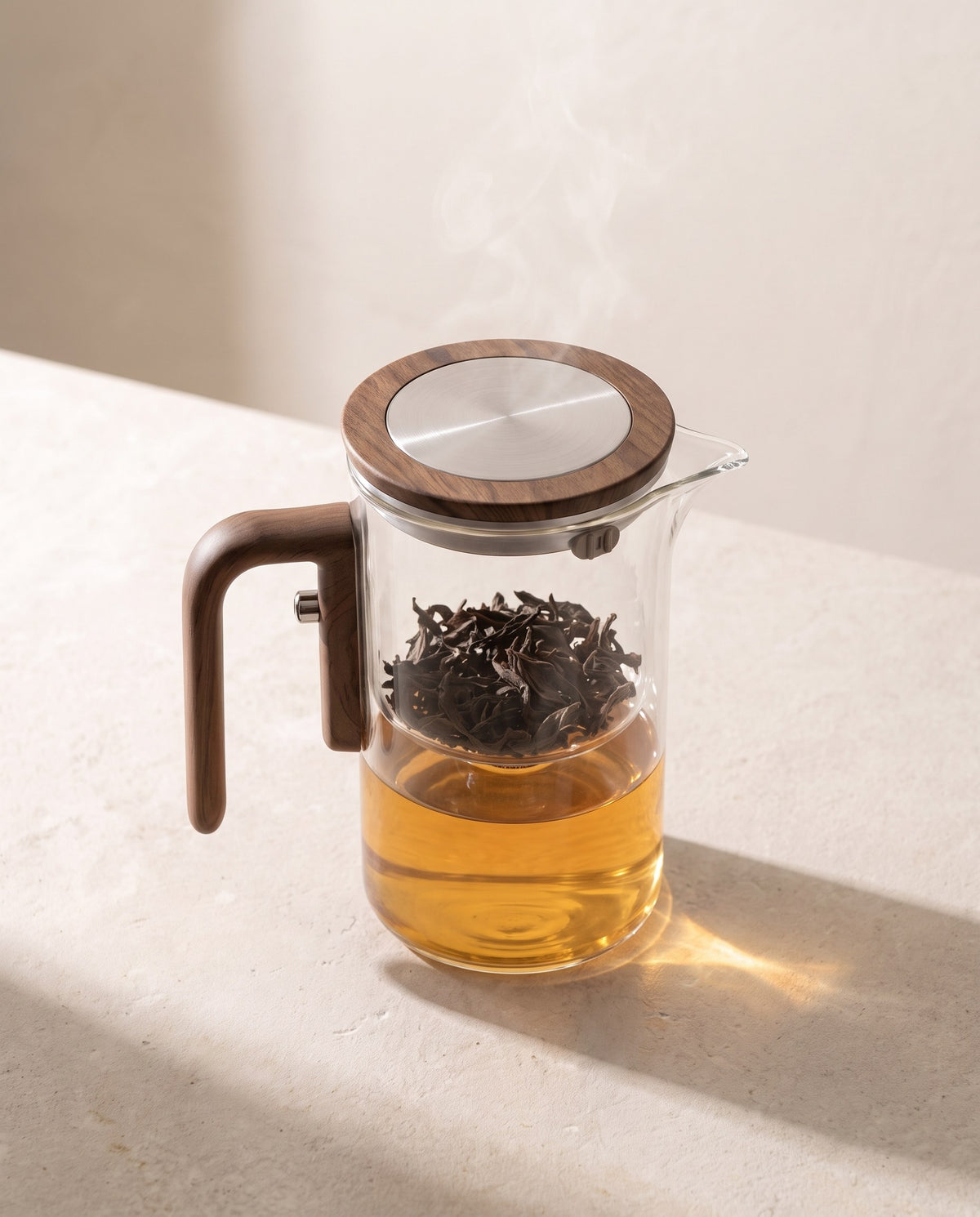 Tea Mood Glas-Teekanne von oben mit Deckel